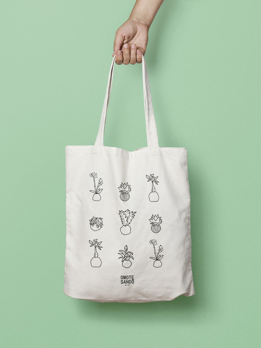 Tote Bag negra - Kokedama style